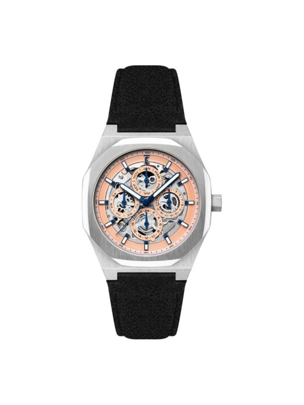 NWT Thomas Earnshaw Drake Triple Calendar Pink Dial Men's Watch